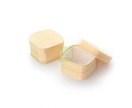 Boite en bois avec couvercle Carré