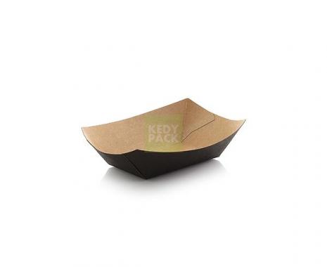 Barquette Bateau noir extérieur kraft