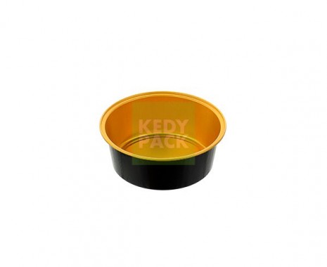 Moule rond en aluminium rond noir